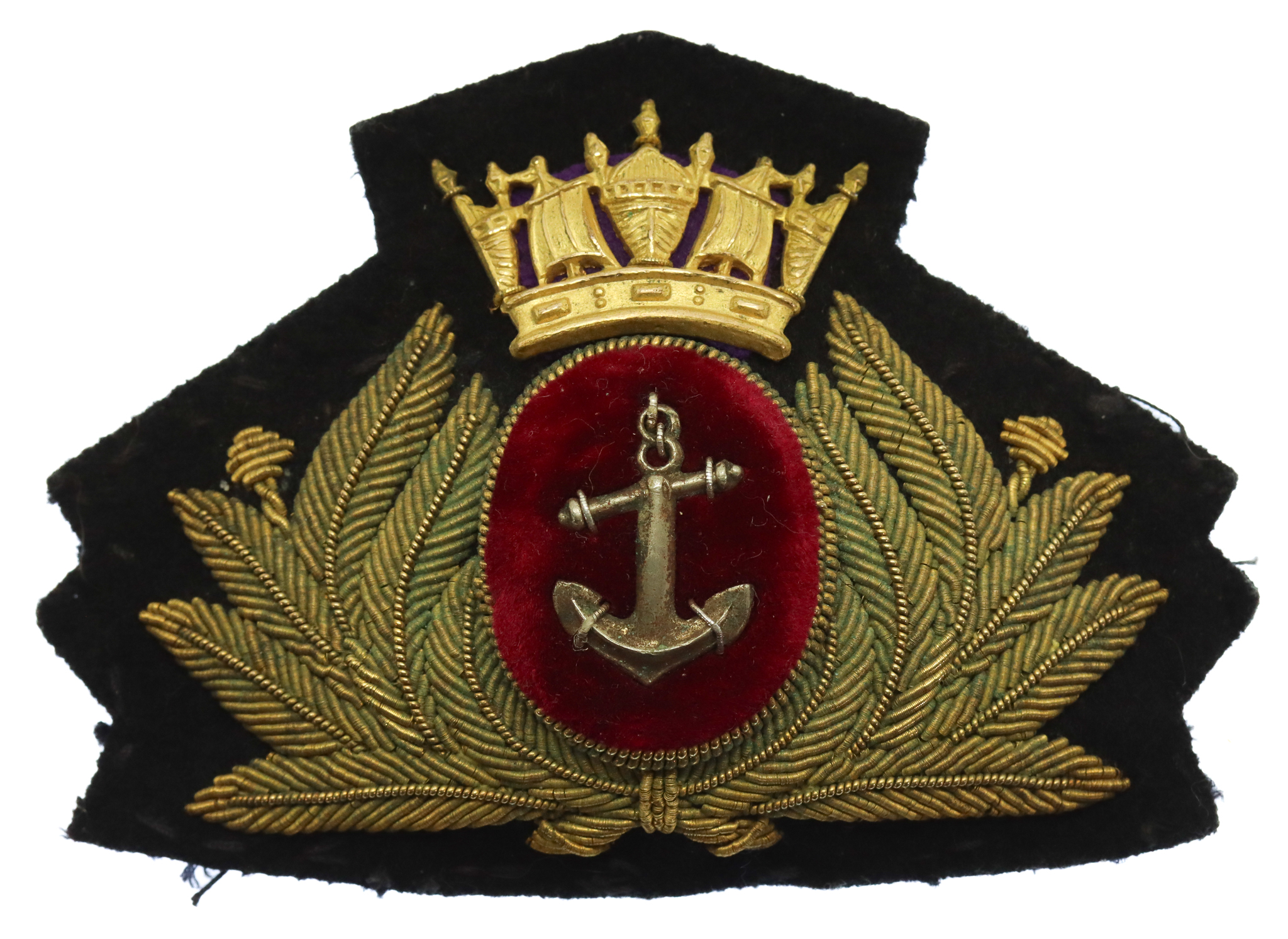 Merchant Navy Officer's Bullion Cap Badge