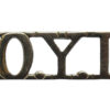 King's Own Yorkshire Light Infantry (K.O.Y.L.I.) Chrome Shoulder Title