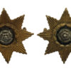 Pair of East Yorkshire Regiment Officer's Collar Badges