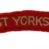 East Yorkshire Regiment ( EAST YORKSHIRE) Cloth Shoulder Title