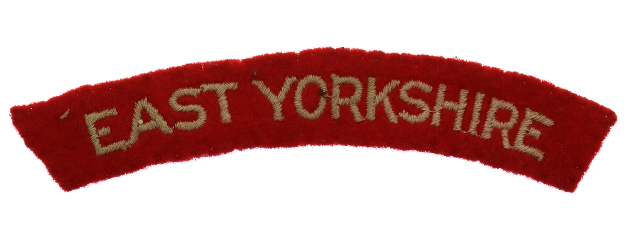 East Yorkshire Regiment ( EAST YORKSHIRE) Cloth Shoulder Title