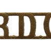 Royal Defence Corps (R.D.C.) Shoulder Title