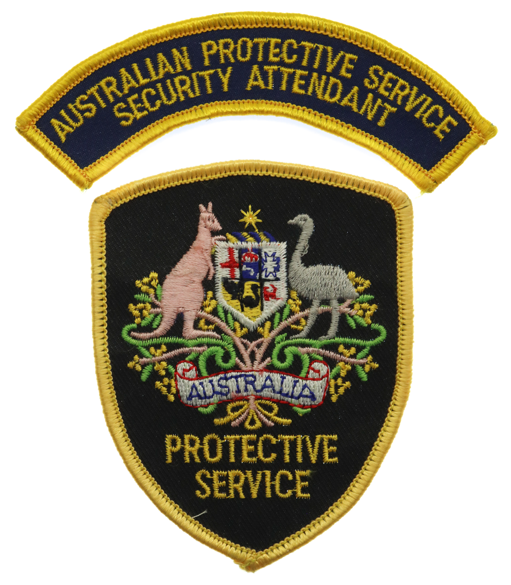 Australia Protective Service Security Attendant Cloth Patch Badge