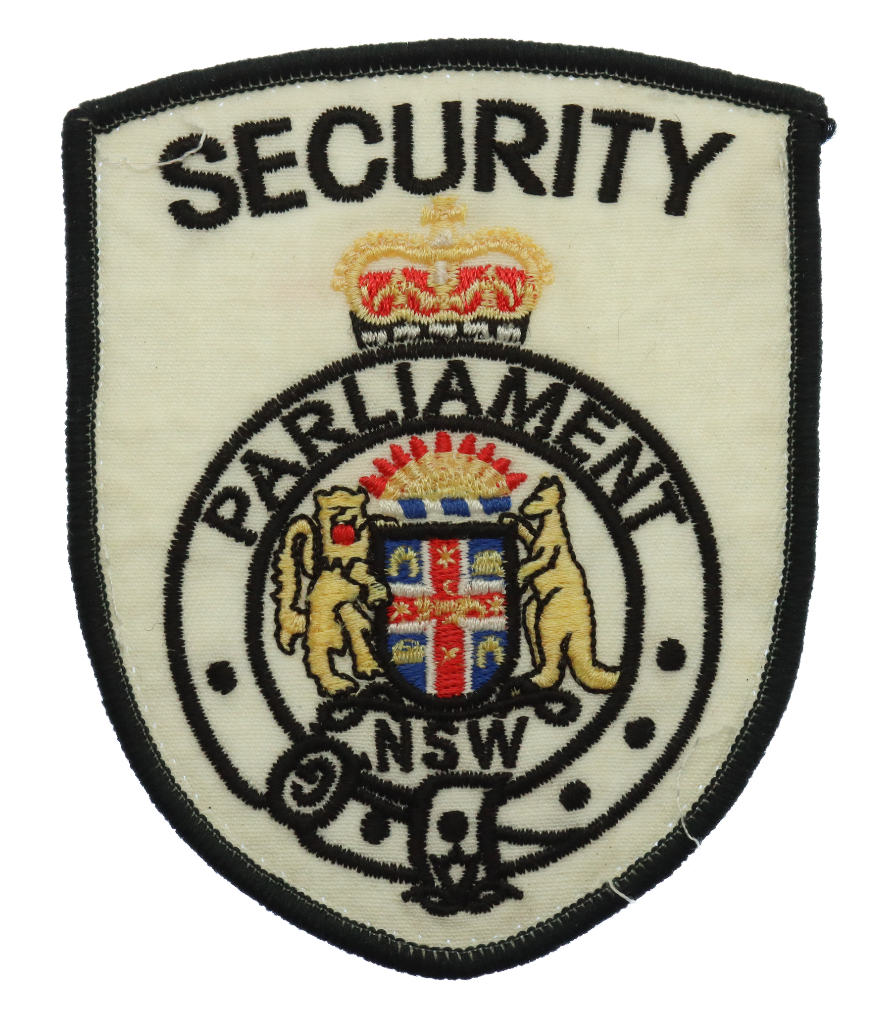 Australia New South Wales Parliament Security Cloth Patch Badge