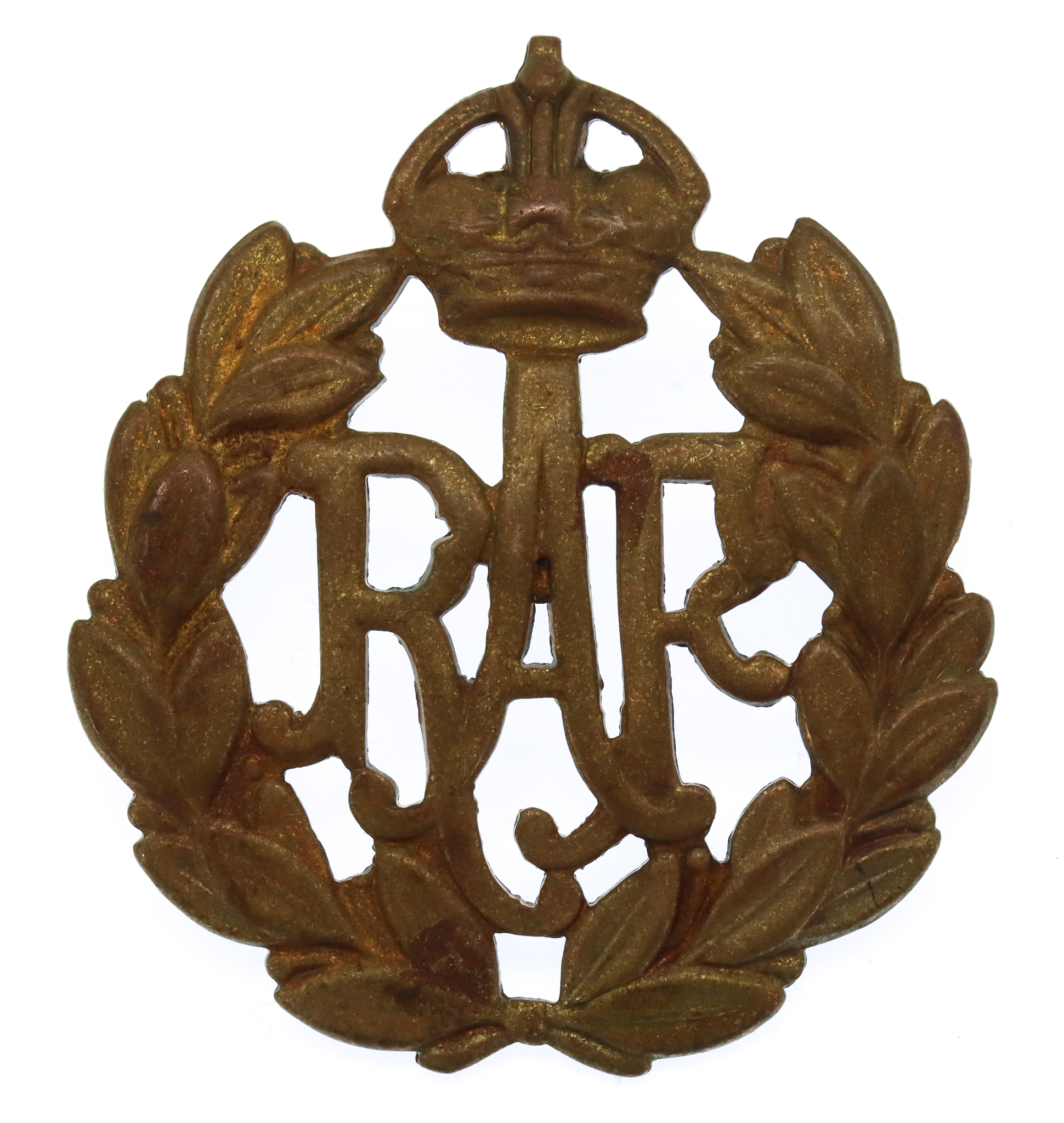 Royal Air Force (R.A.F.) Cap Badge - King's Crown