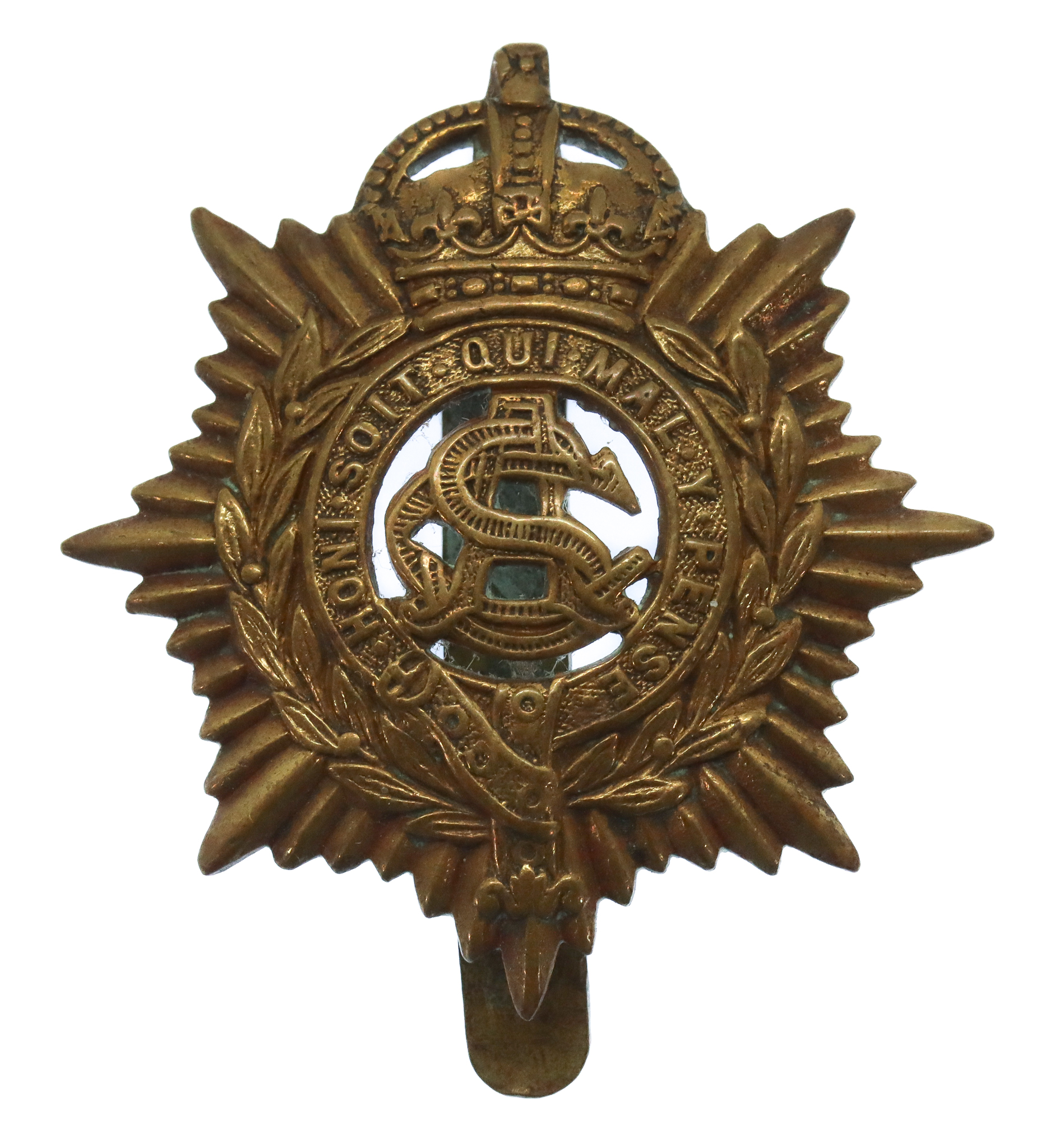 Army Service Corps (A.S.C.) Cap Badge - King's Crown