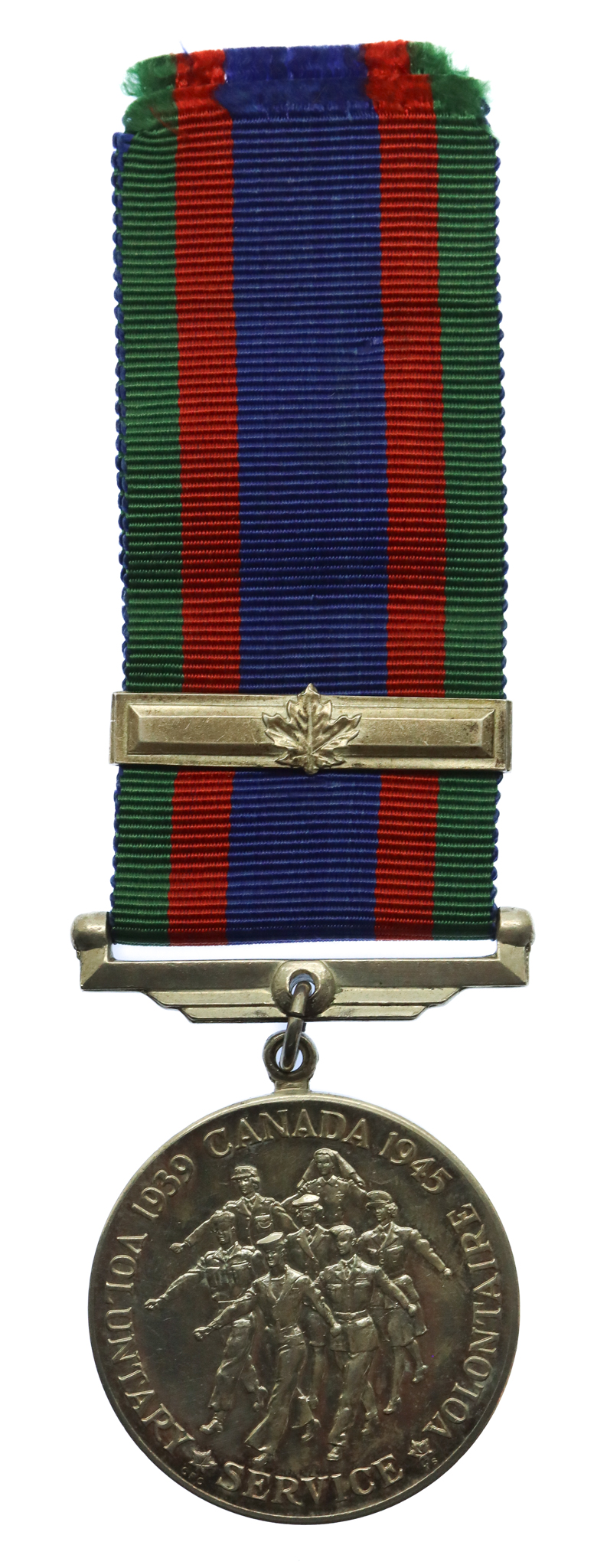 WW2 Canadian Volunteer Service Medal with Overseas Service Bar