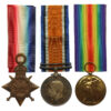 WW1 1914-15 Star Medal Trio – Dvr. J. Jones, 2nd Mobile Vet. Sect. Army Service Corps – Died 30/4/17