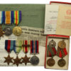 Potts Family WW1 and WW2 Father and Son Medal Group – Pte. T.K. Potts, Bedfordshire Regiment and Petty Officer T.W.G. Potts, Royal Navy