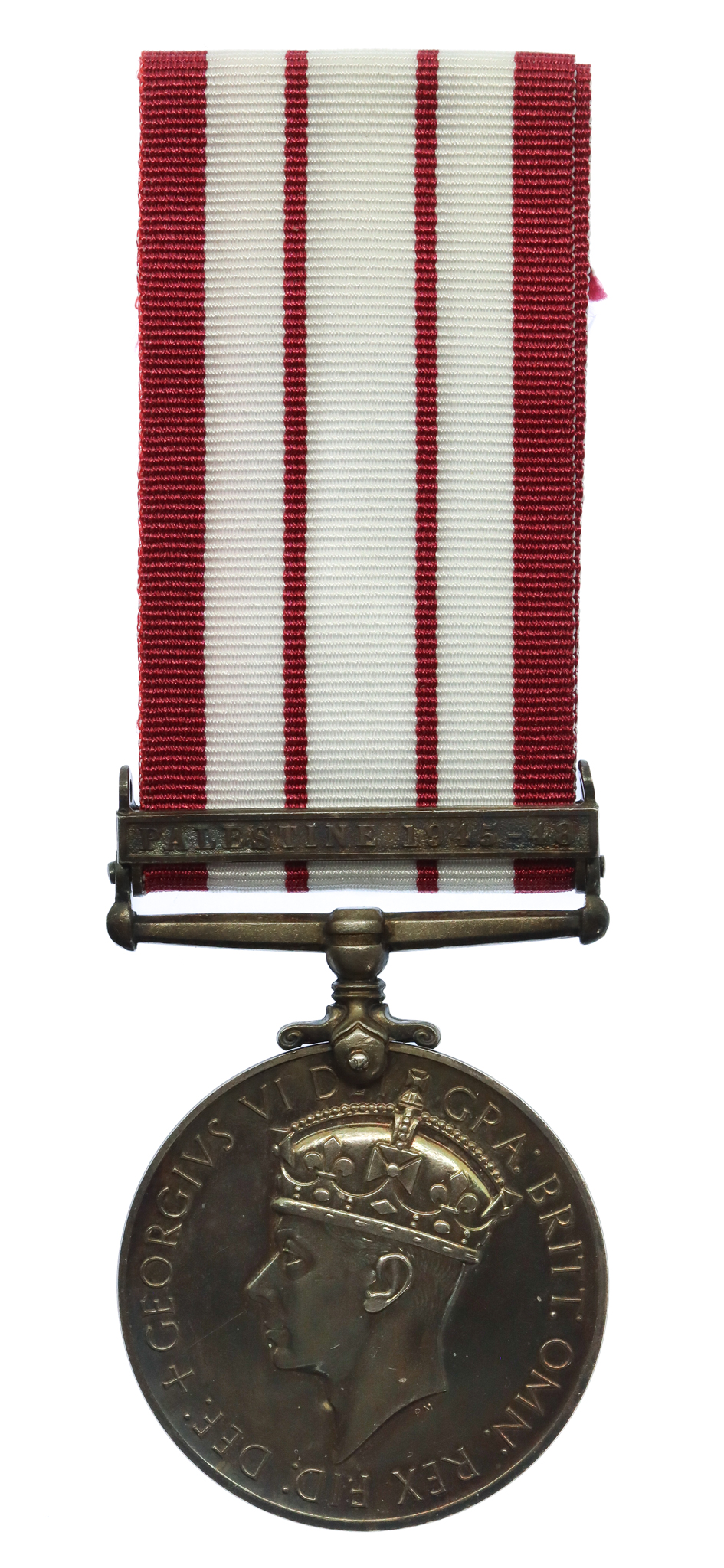 Naval General Service Medal (Clasp - Palestine 1945-48) - Able Seaman W.J. Staerck, Royal Navy, HMS Saumarez - K.I.A. 22/10/46