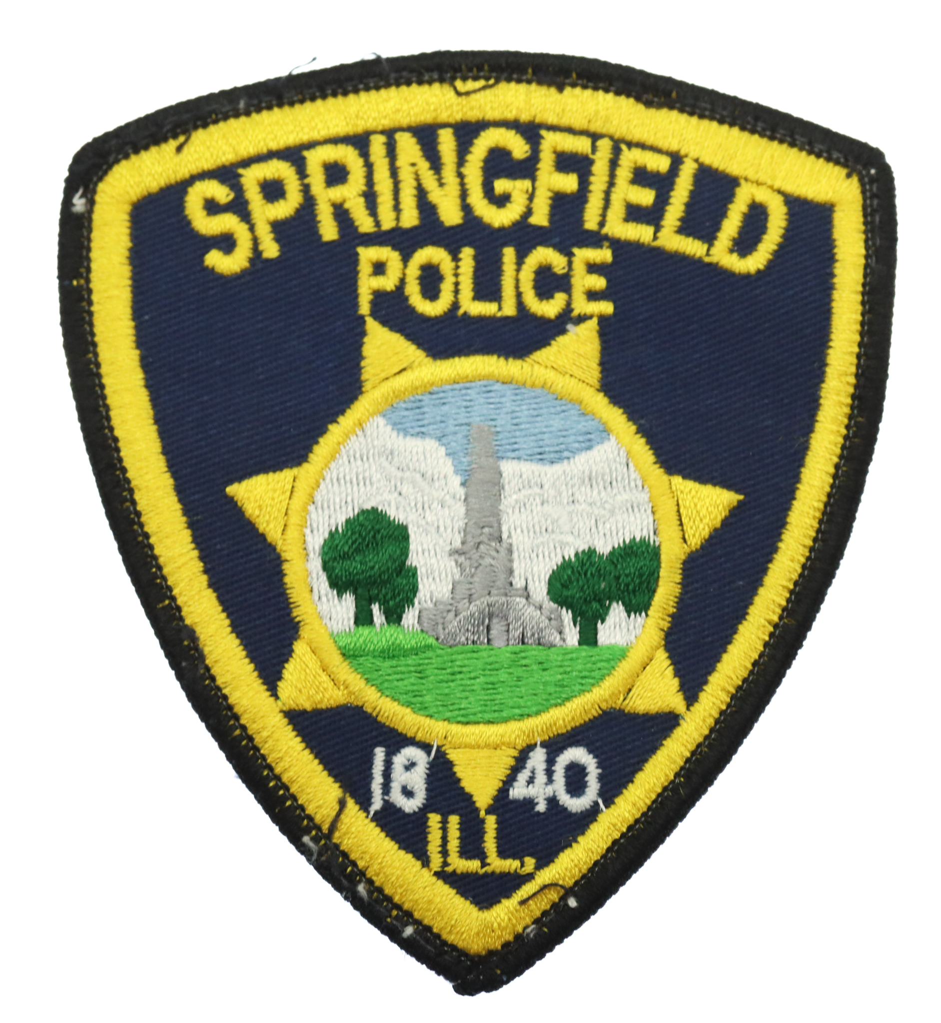 United States Springfield Police ILL. Cloth Patch Badge