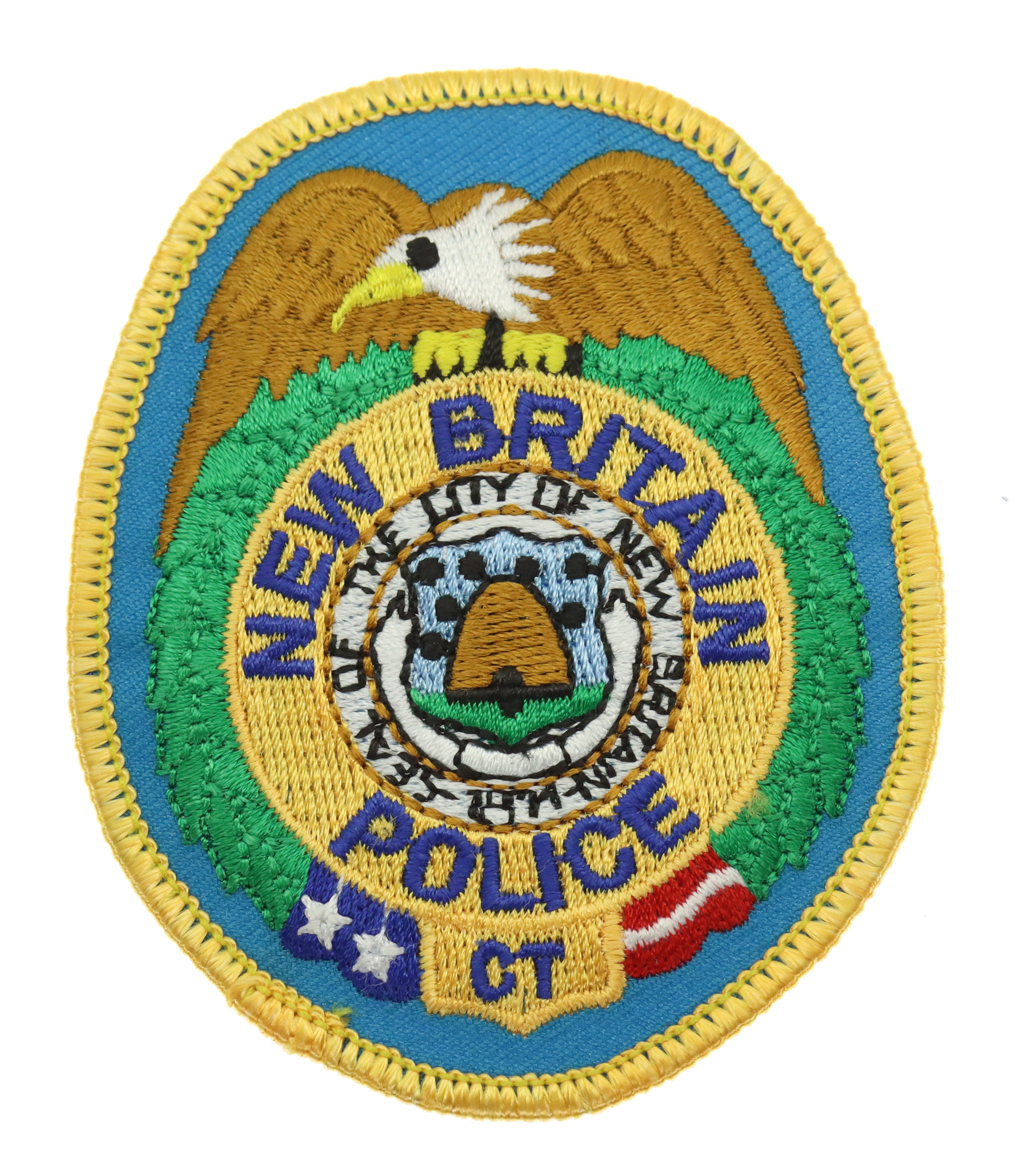 United States New Britain Police CT Cloth Patch Badge