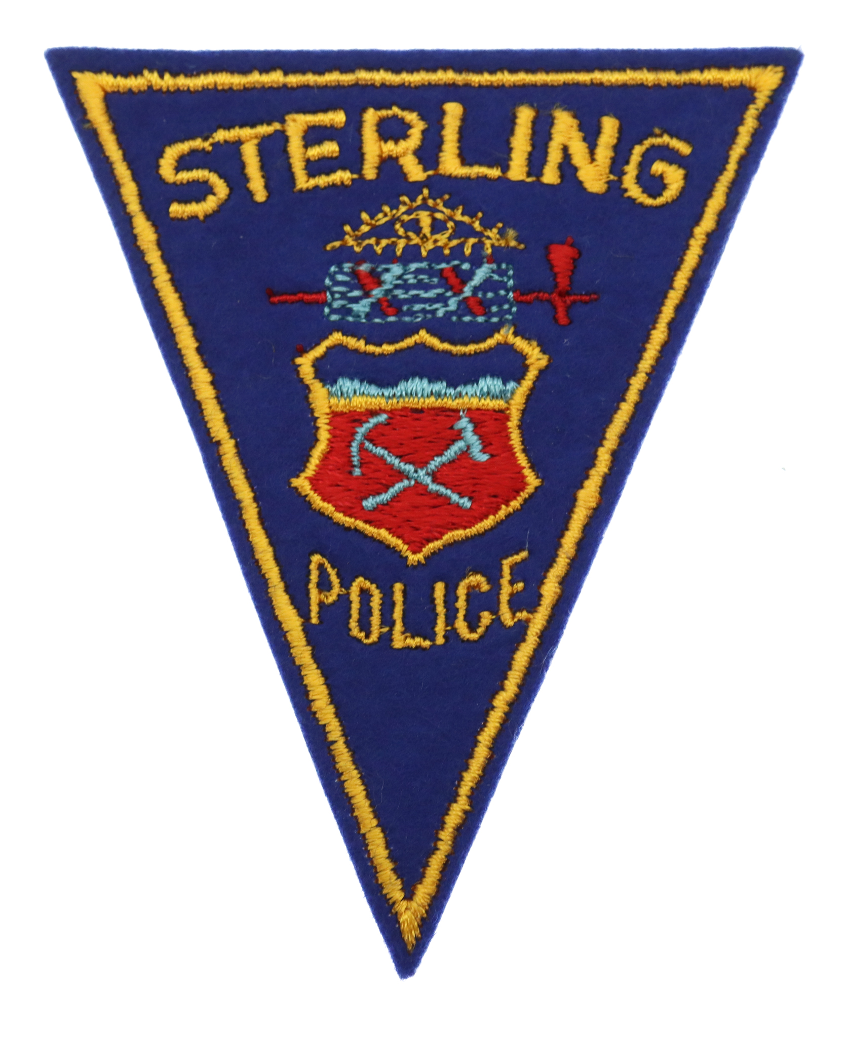United States Sterling Police Cloth Patch Badge