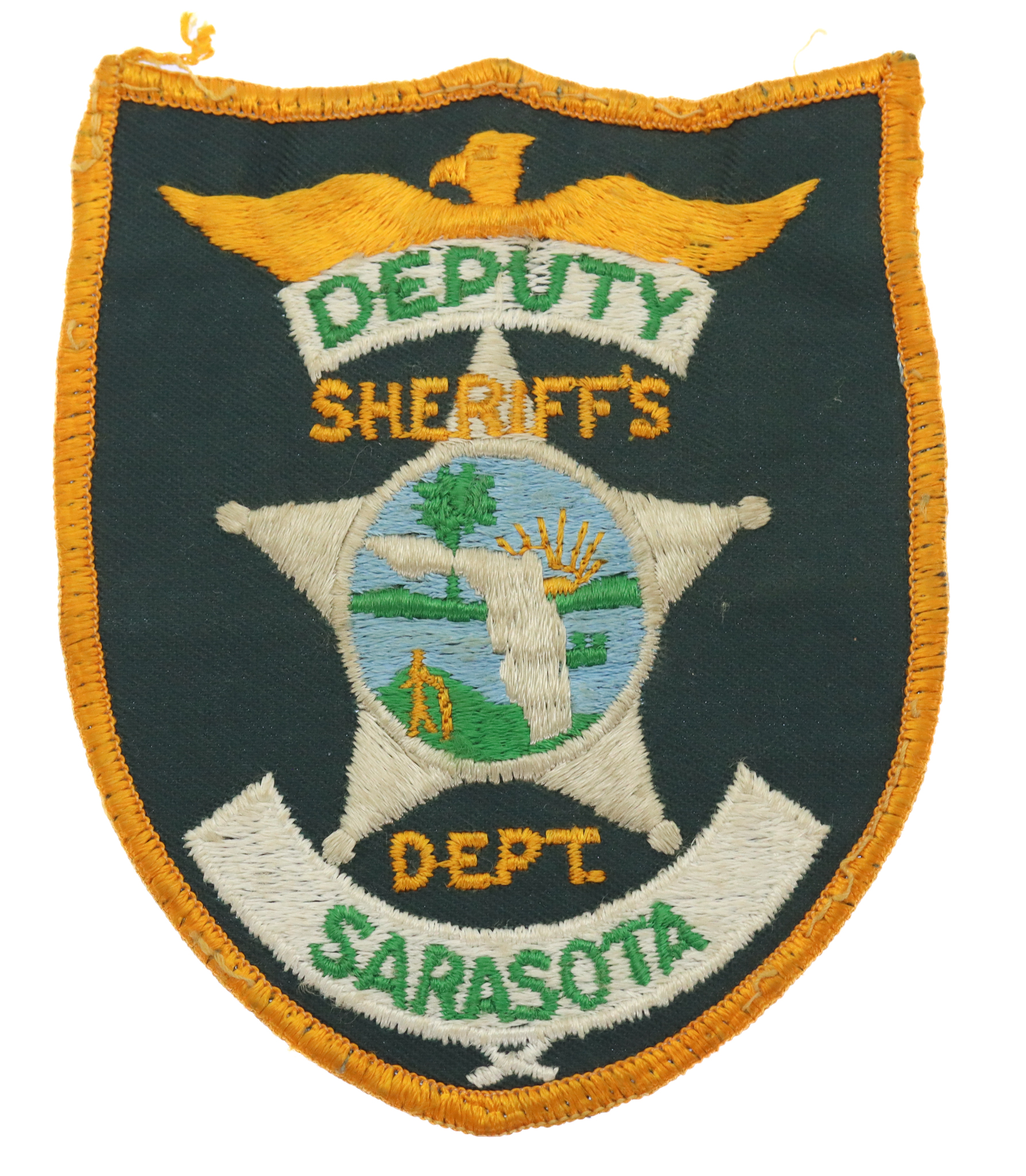 United States Sarasota Deputy Sheriff's Dept. Cloth Patch Badge