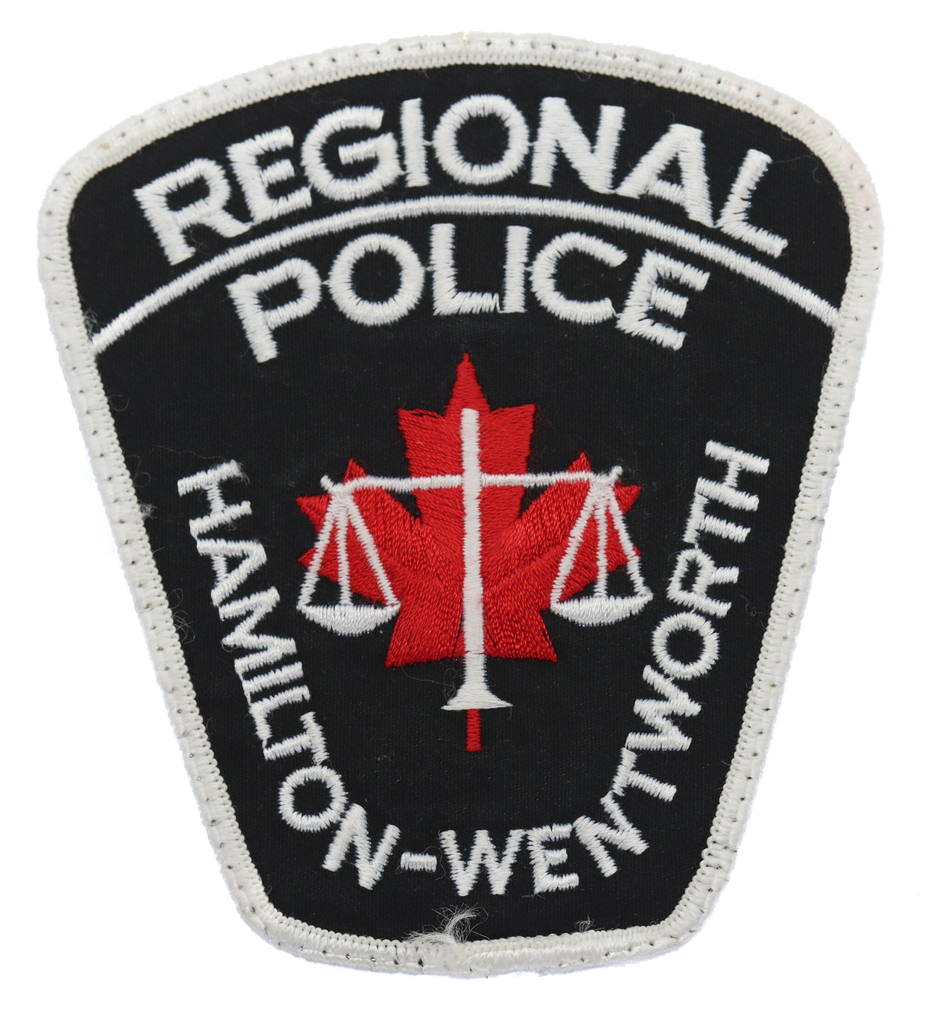 Canadian Hamilton-Wentworth Regional Police Cloth Patch Badge