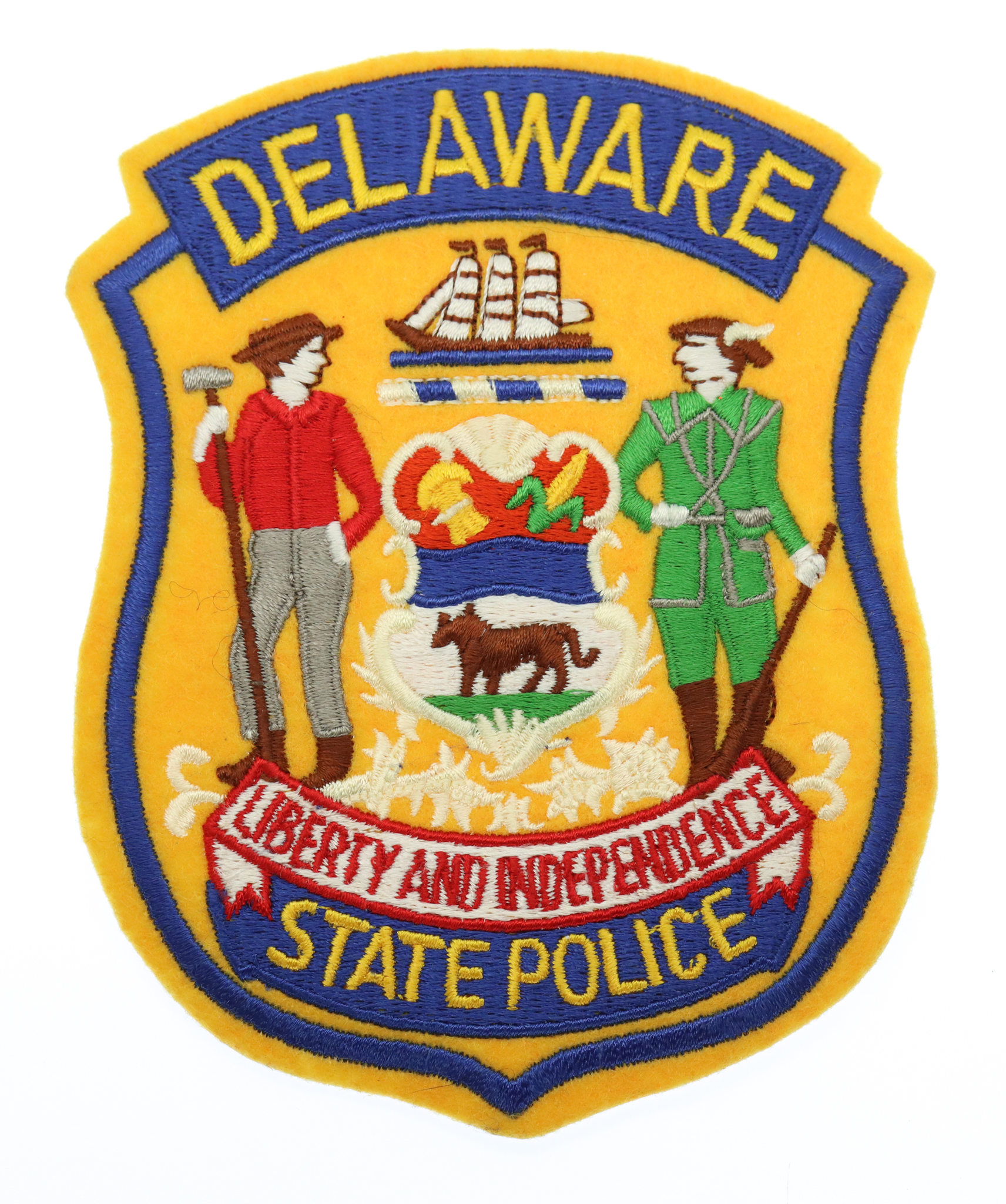 United States Delaware State Police Cloth Patch Badge
