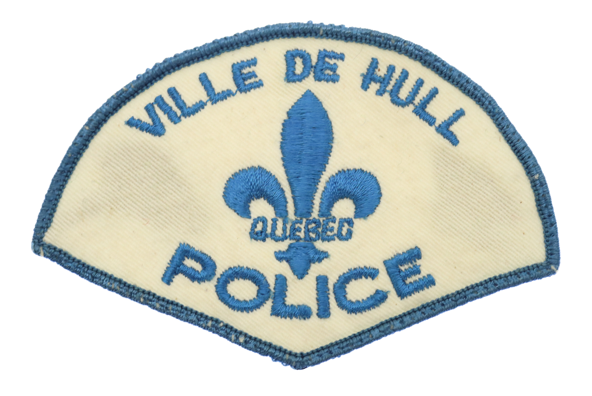 Canadian Ville De Hull Quebec Police Cloth Patch Badge