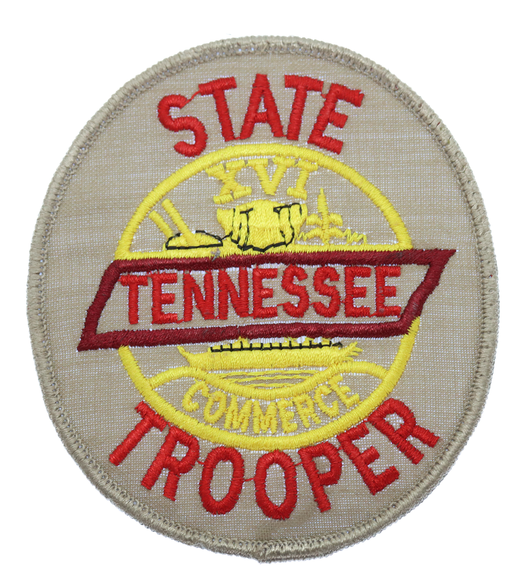 United States Tennessee State Trouper Cloth Patch Badge
