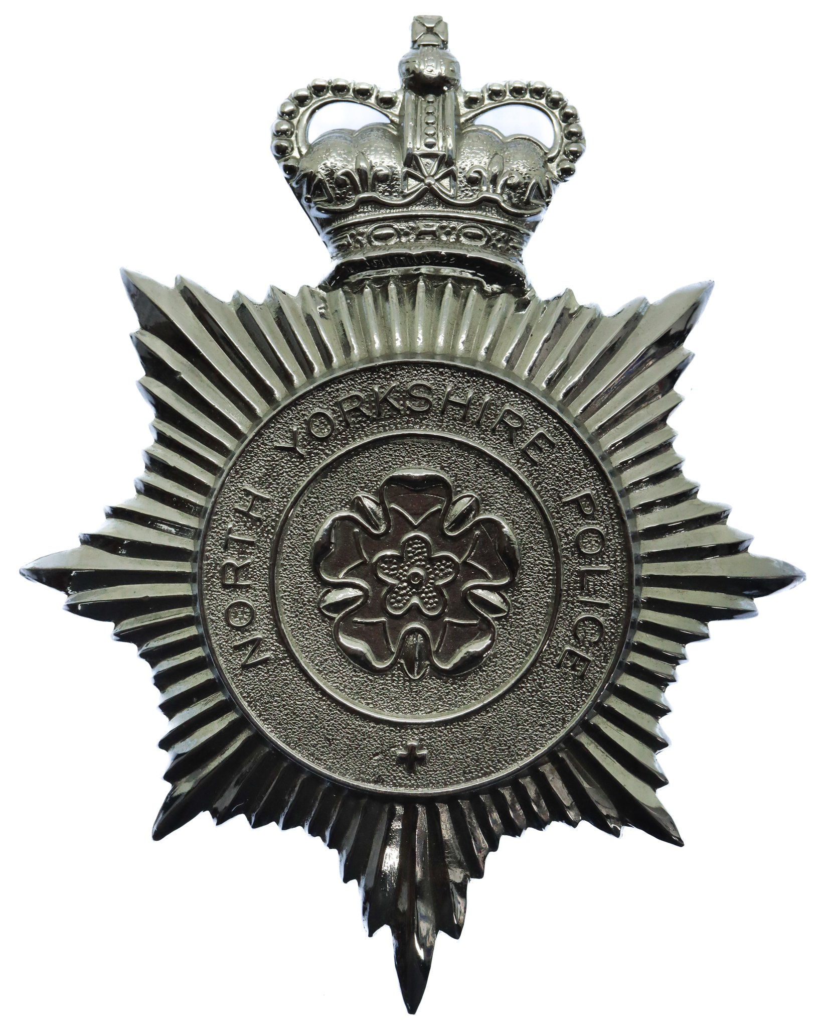 North Yorkshire Police Helmet Plate - Queen's Crown