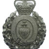 Dewsbury Borough Police Wreath Helmet Plate - Queen's Crown
