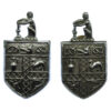 Pair of Stoke-0n-Trent City Police Collar Badges