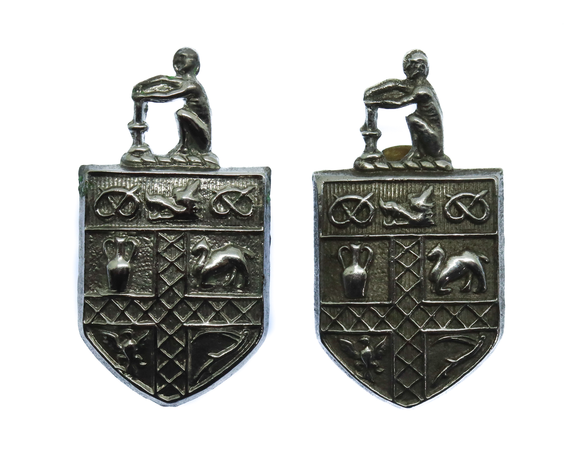 Pair of Stoke-0n-Trent City Police Collar Badges