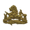Rhodesia British South Africa Police Gilt Collar Badge