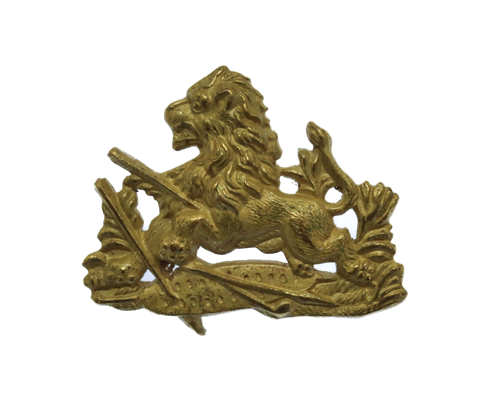 Rhodesia British South Africa Police Gilt Collar Badge