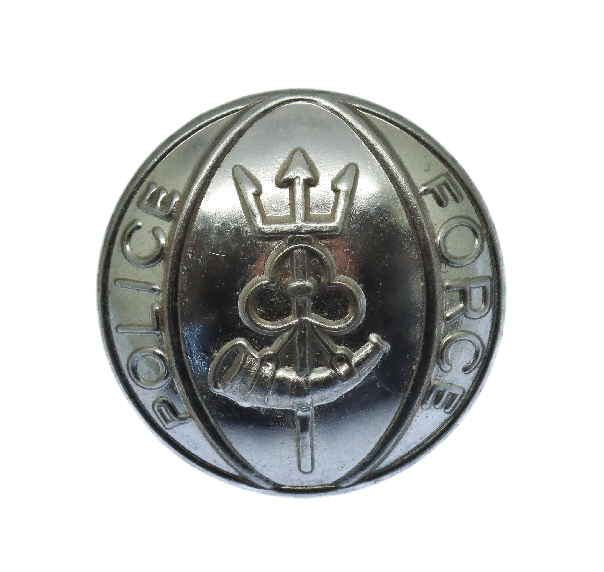 Wirral Parks Police Chrome Button (25mm)