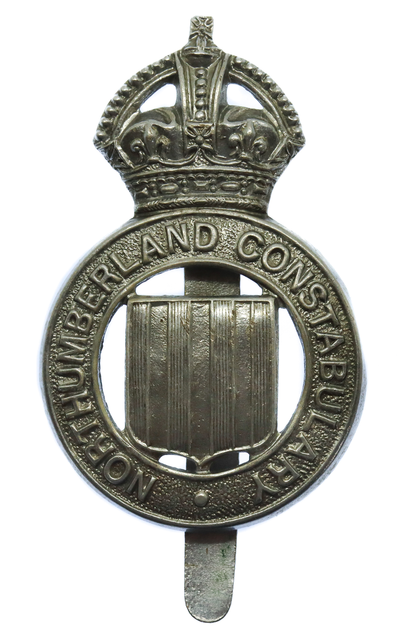 Northumberland Constabulary Cap Badge - King's Crown