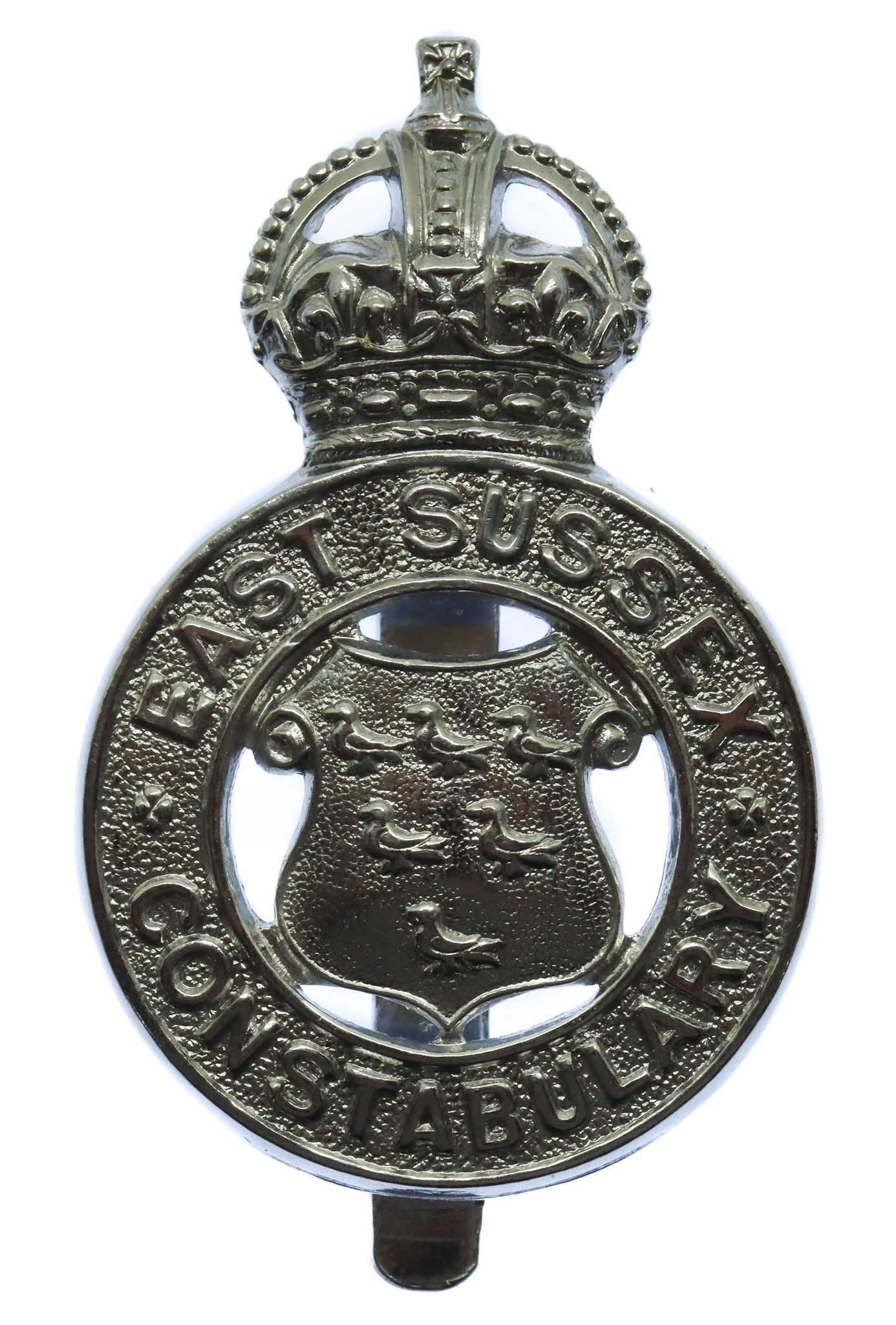 East Sussex Constabulary Cap Badge - King's Crown