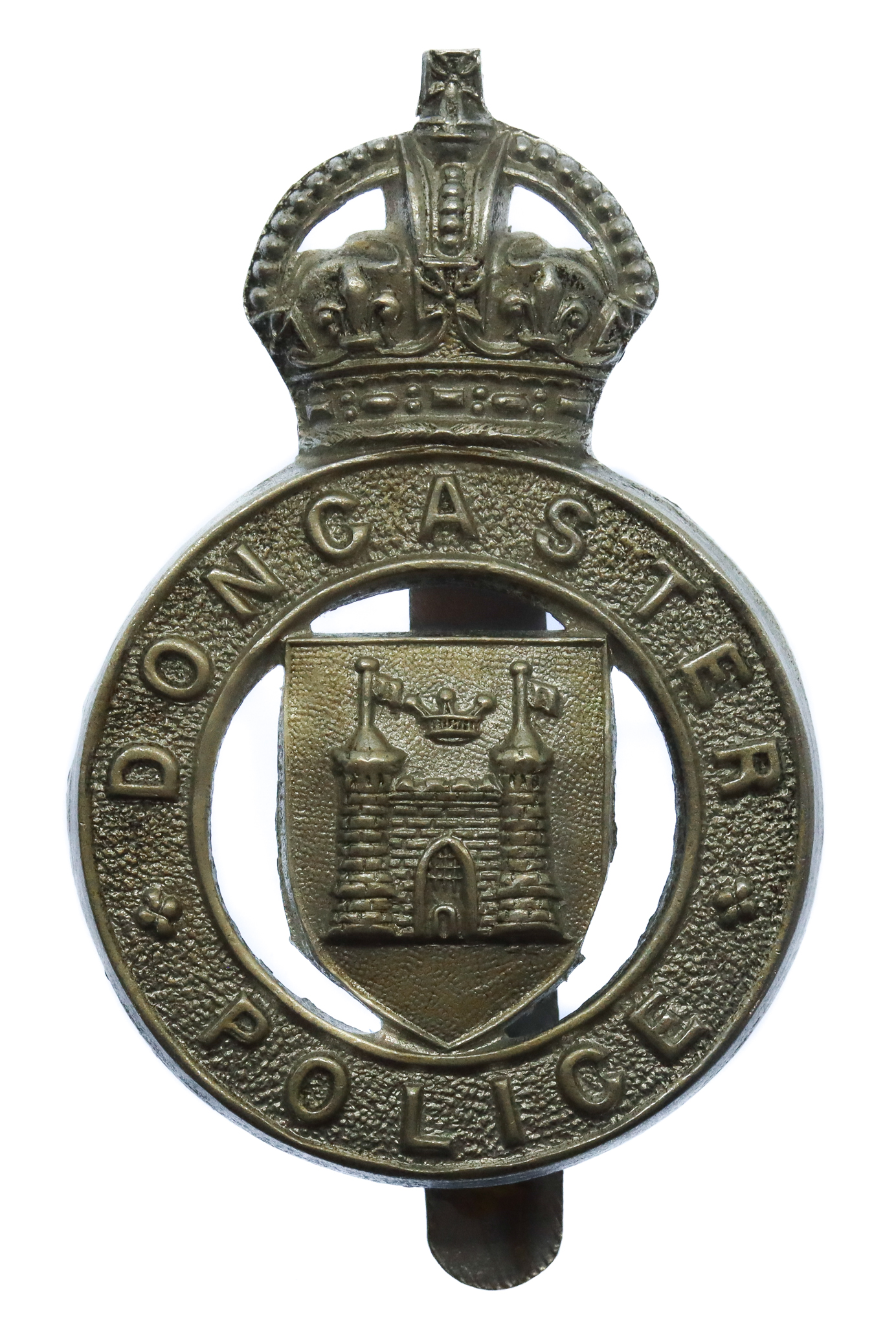 Doncaster Borough Police Cap Badge - King's Crown