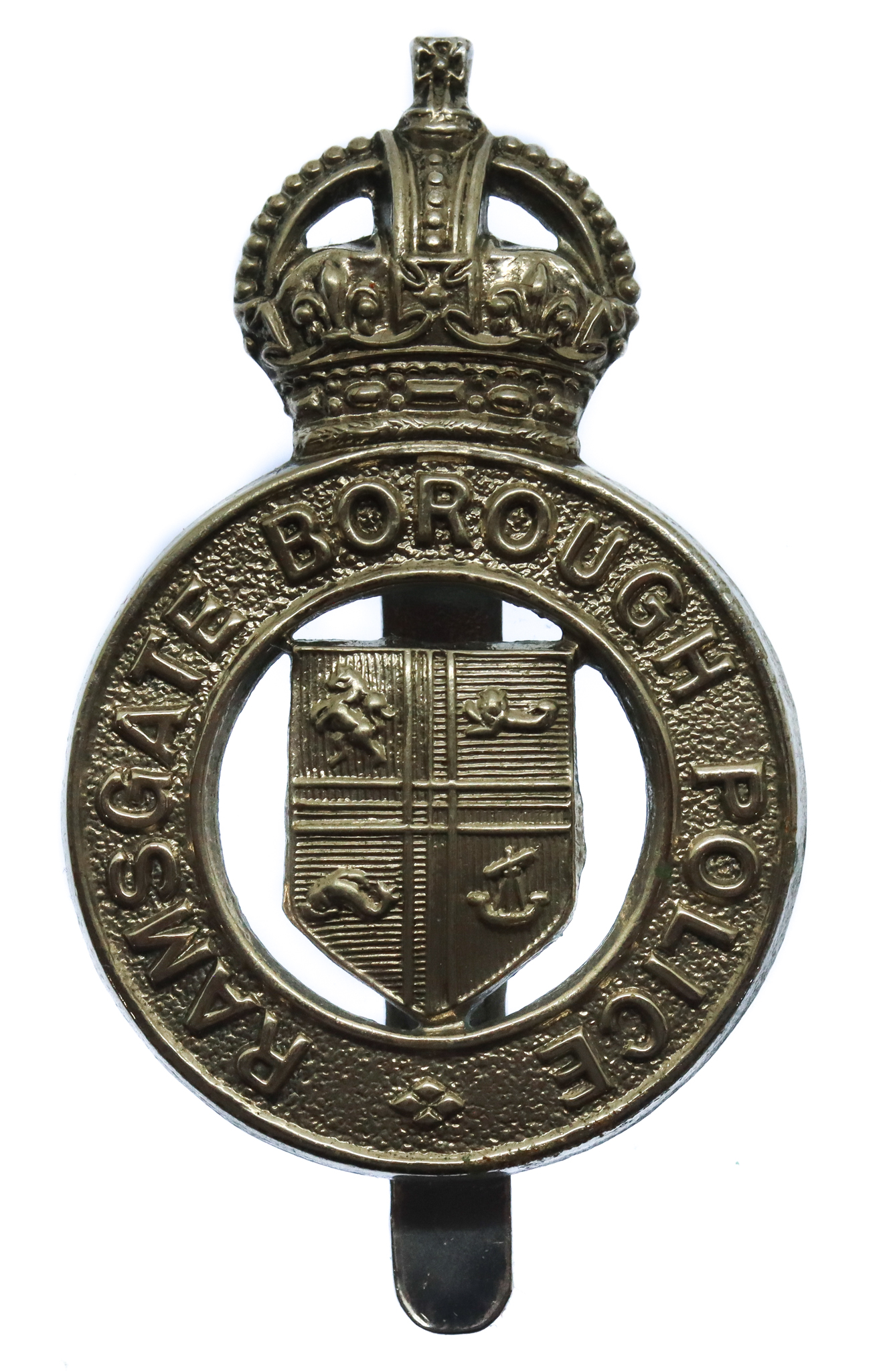 Ramsgate Borough Police Cap Badge - King's Crown