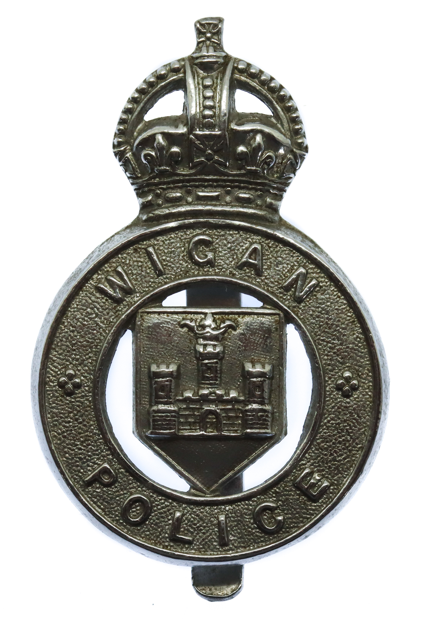 Wigan Borough Police Cap Badge - King's Crown
