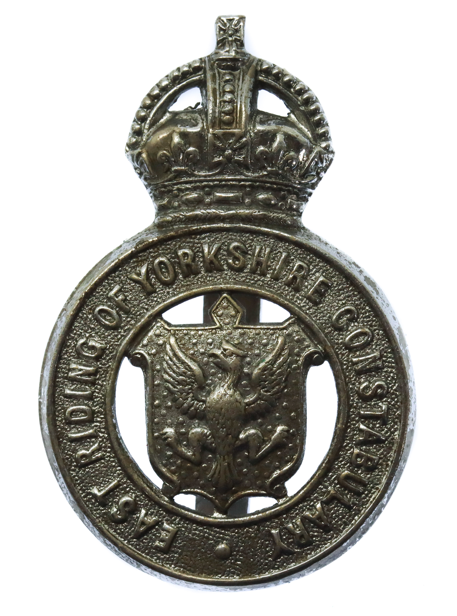 East Riding of Yorkshire Constabulary Cap Badge - King's Crown