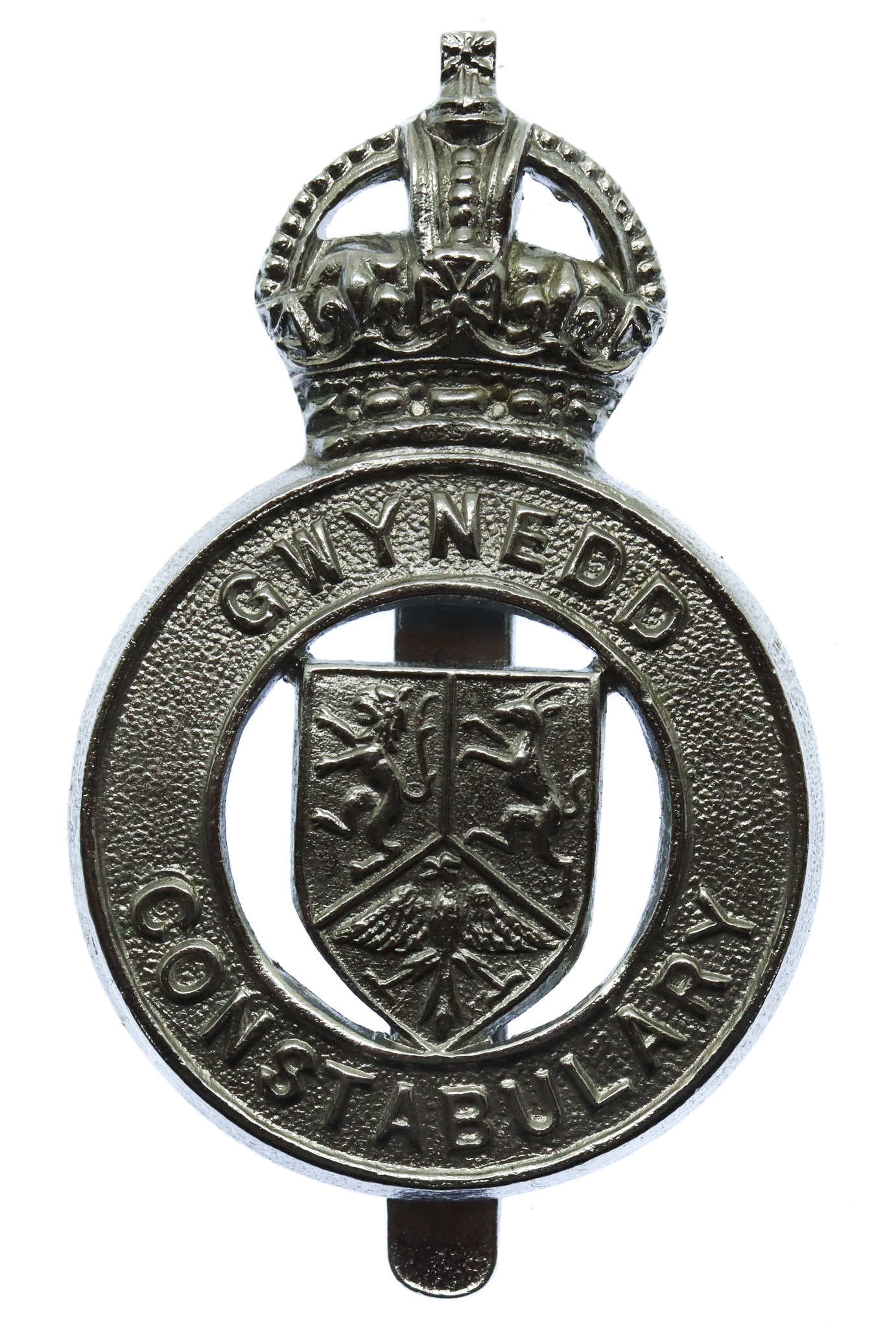 Gwynedd Constabulary Cap Badge - King's Crown