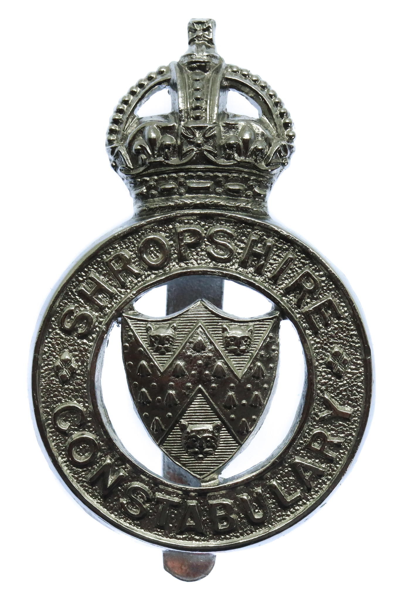 Shropshire Constabulary Cap Badge - King's Crown