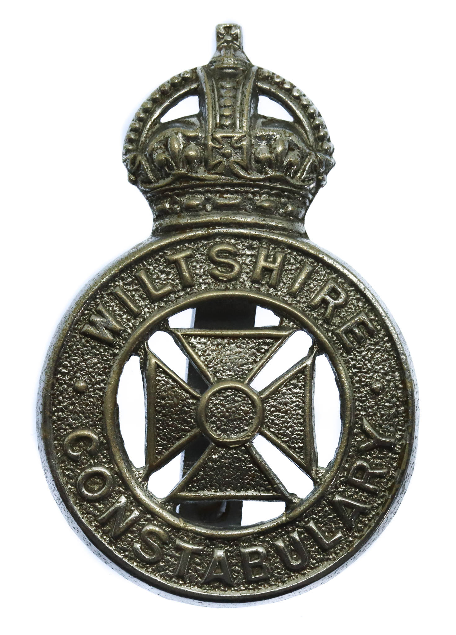 Wiltshire Constabulary Cap Badge - King's Crown