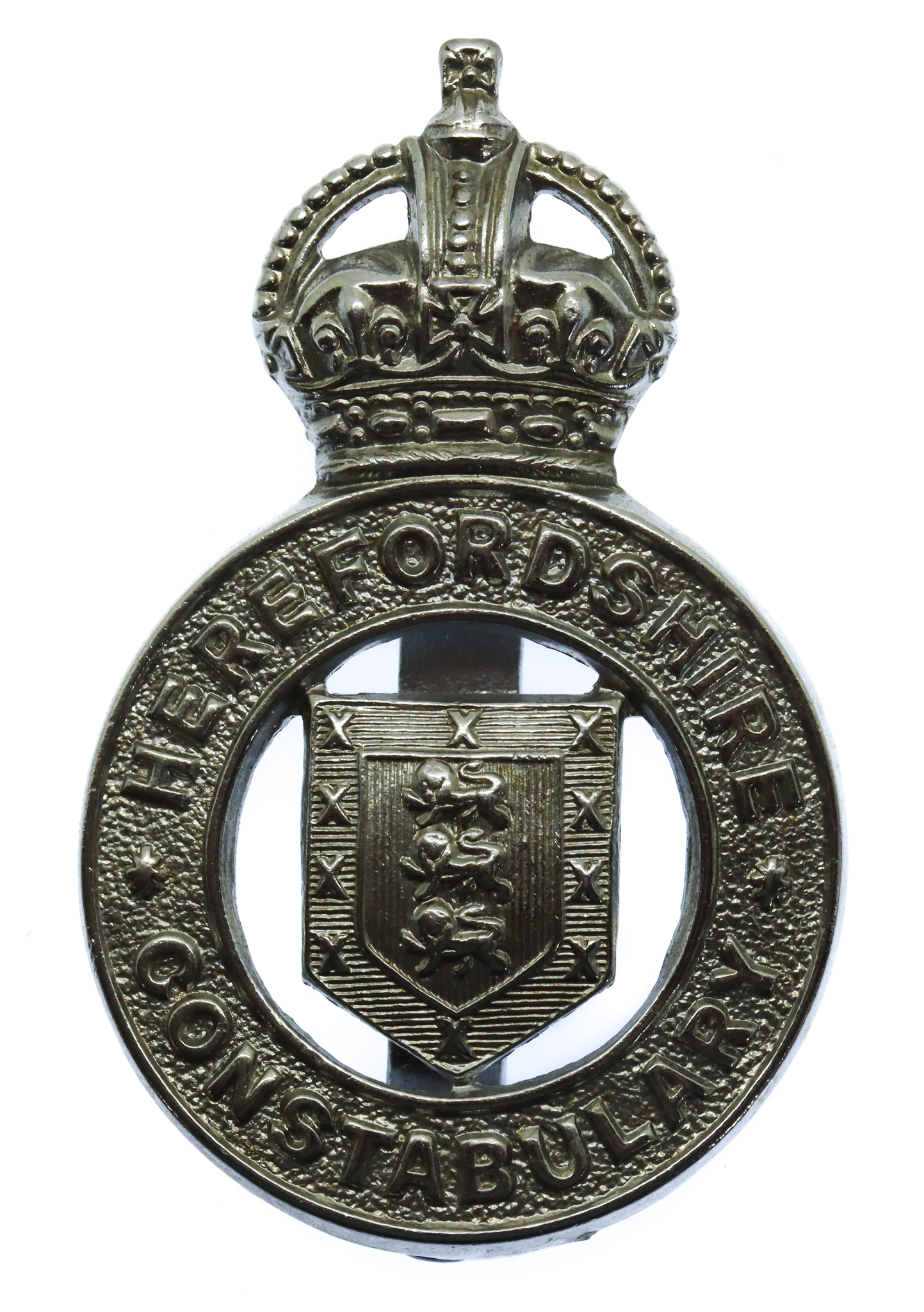Herefordshire Constabulary Cap Badge - King's Crown