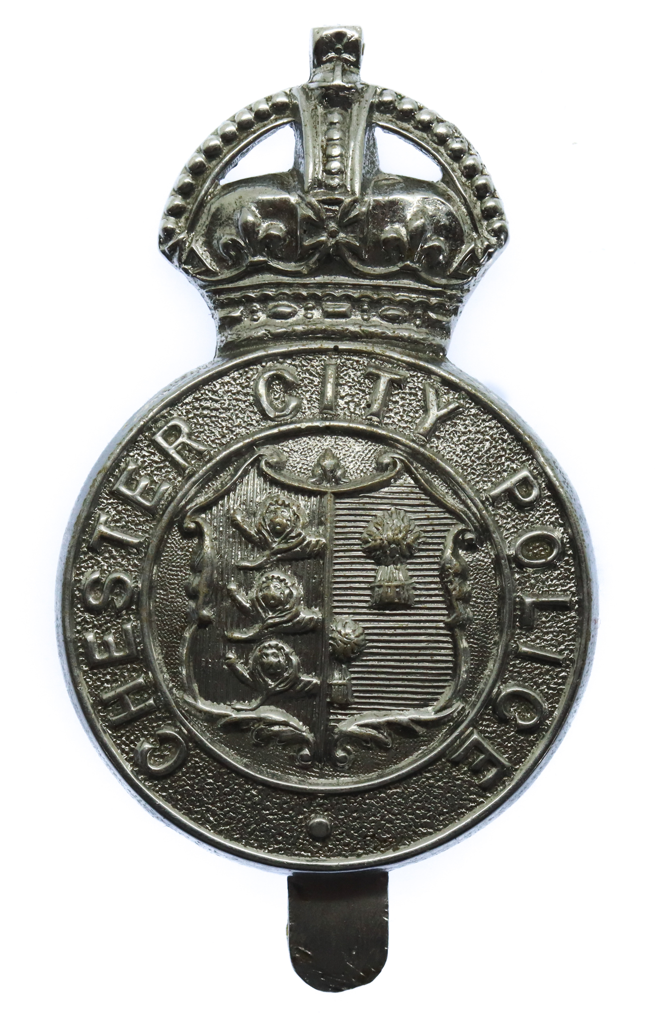 Chester City Police Cap Badge - King's Crown