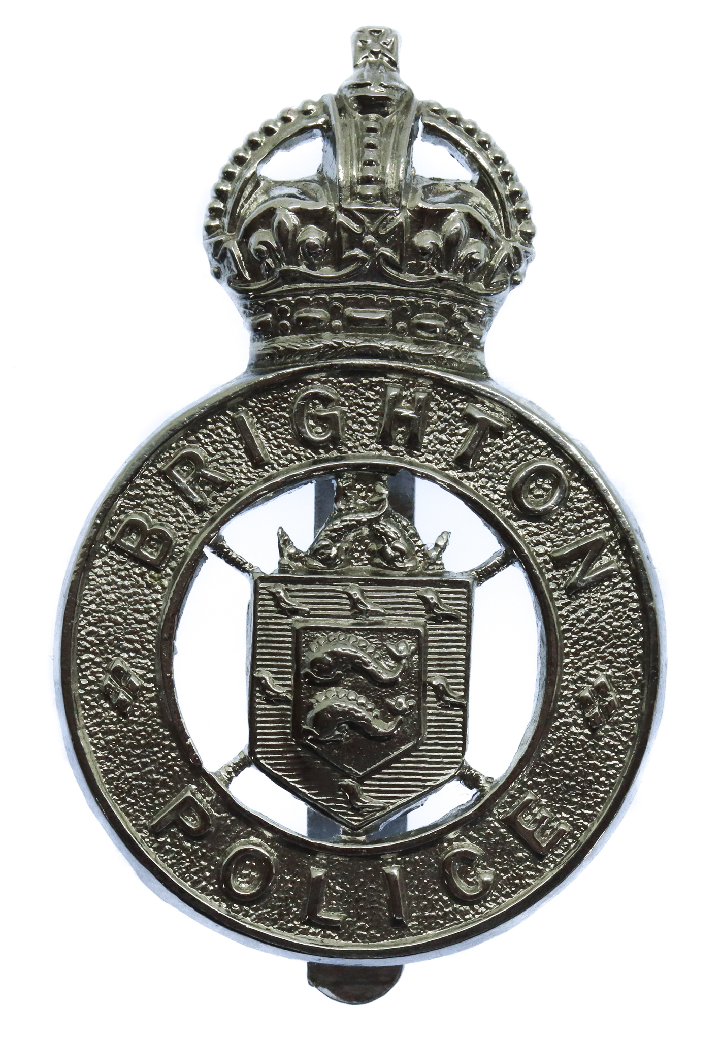 Brighton Borough Police Cap Badge - King's Crown