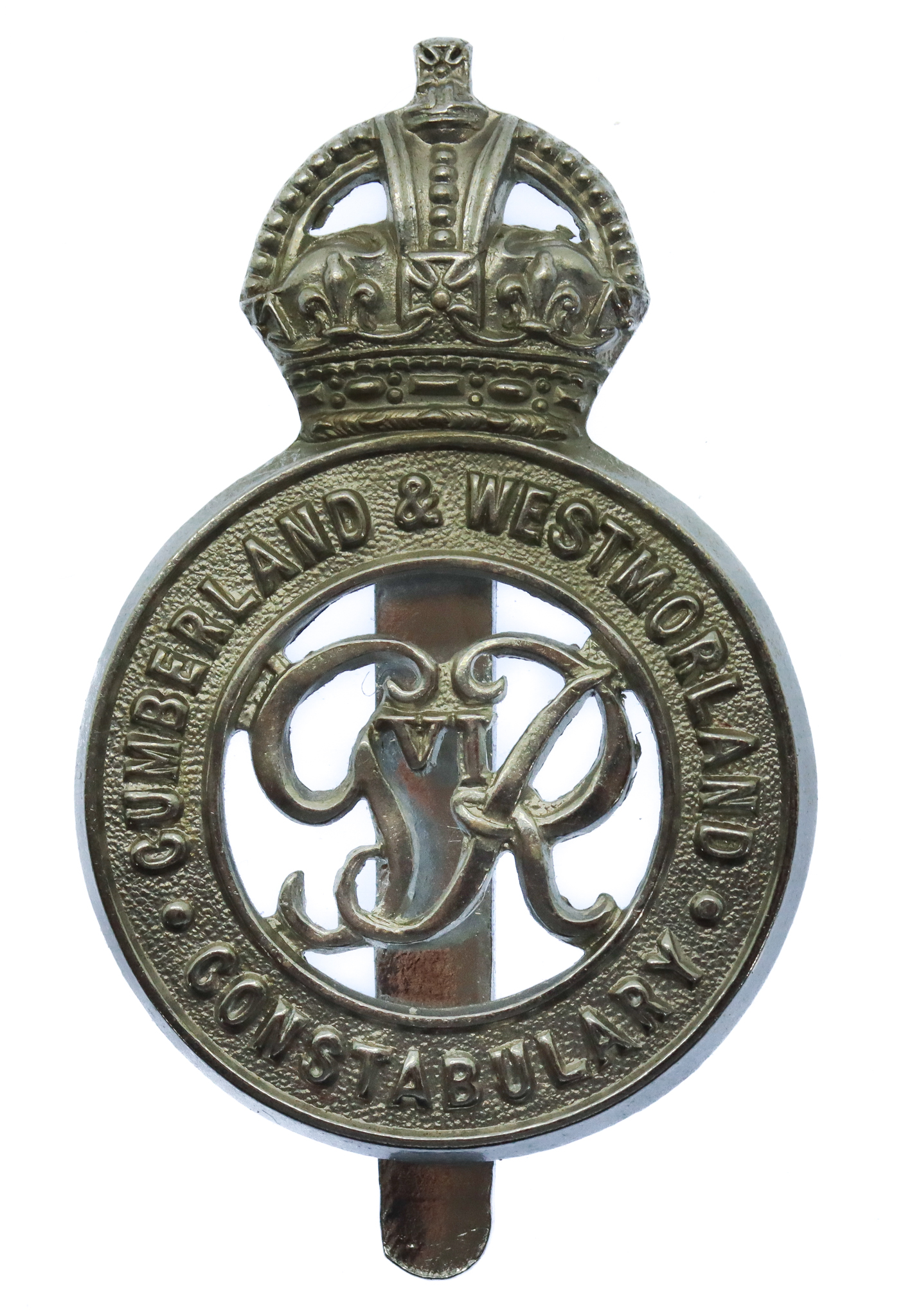 George VI Cumberland & Westmorland Constabulary Cap Badge