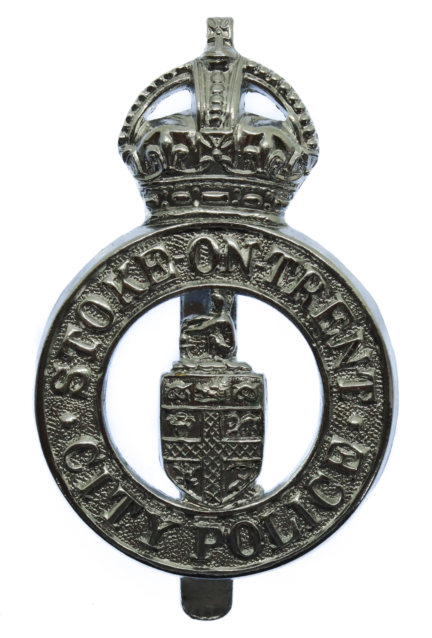 Stoke-on-Trent City Police Cap Badge - King's Crown