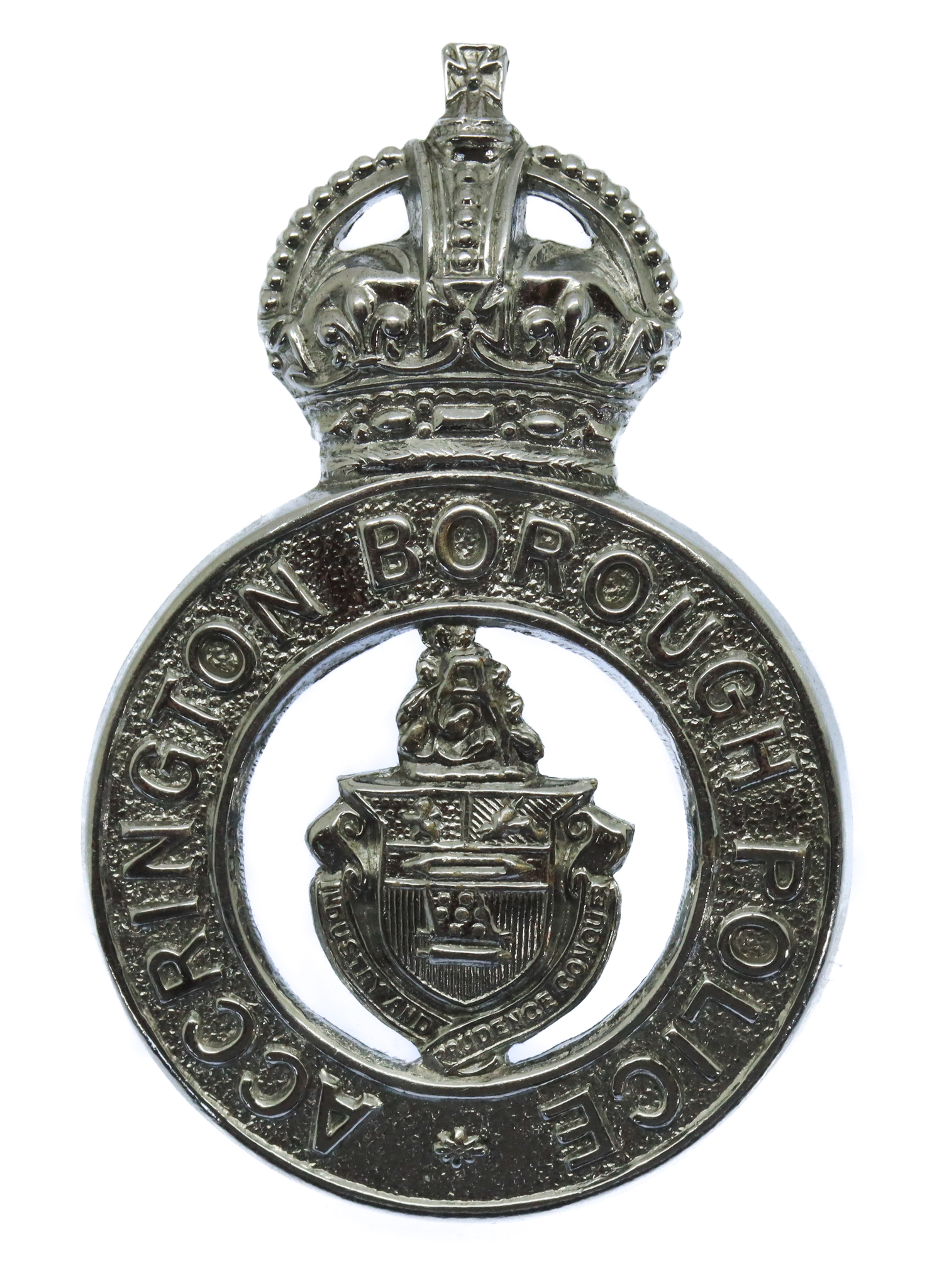 Accrington Borough Police Cap Badge - King's Crown