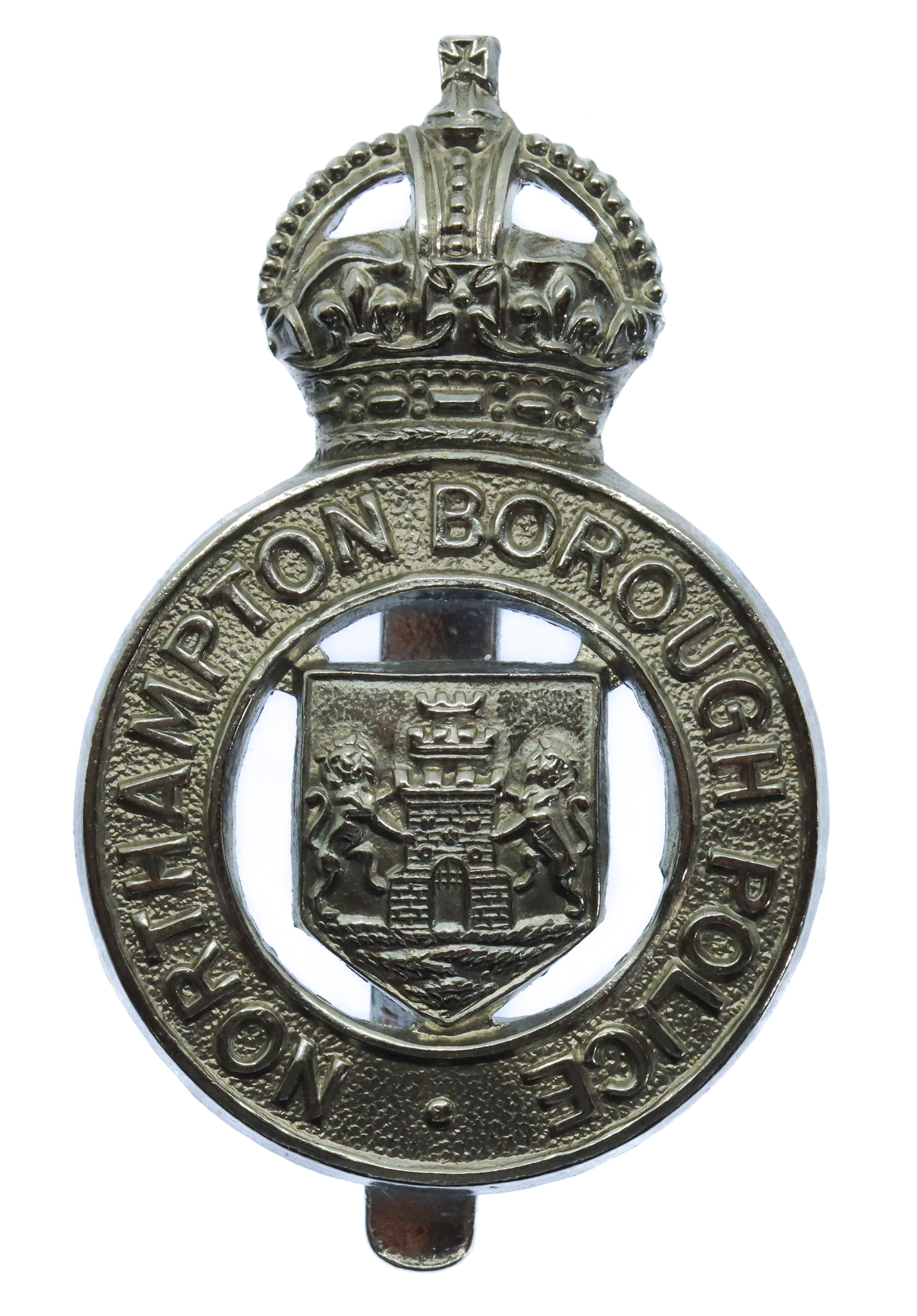 Northampton Borough Police Cap Badge - King's Crown