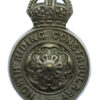 North Riding Constabulary Chrome Cap Badge - King's Crown