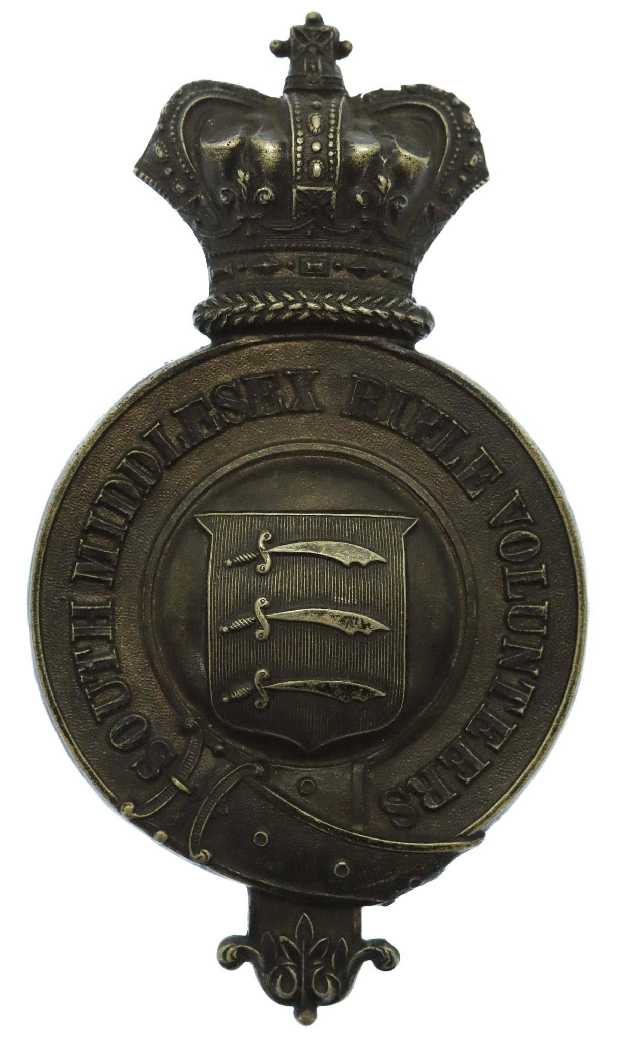 Victorian 2nd Middlesex (South Middlesex) Rifle Volunteers Officer's Pouch Badge