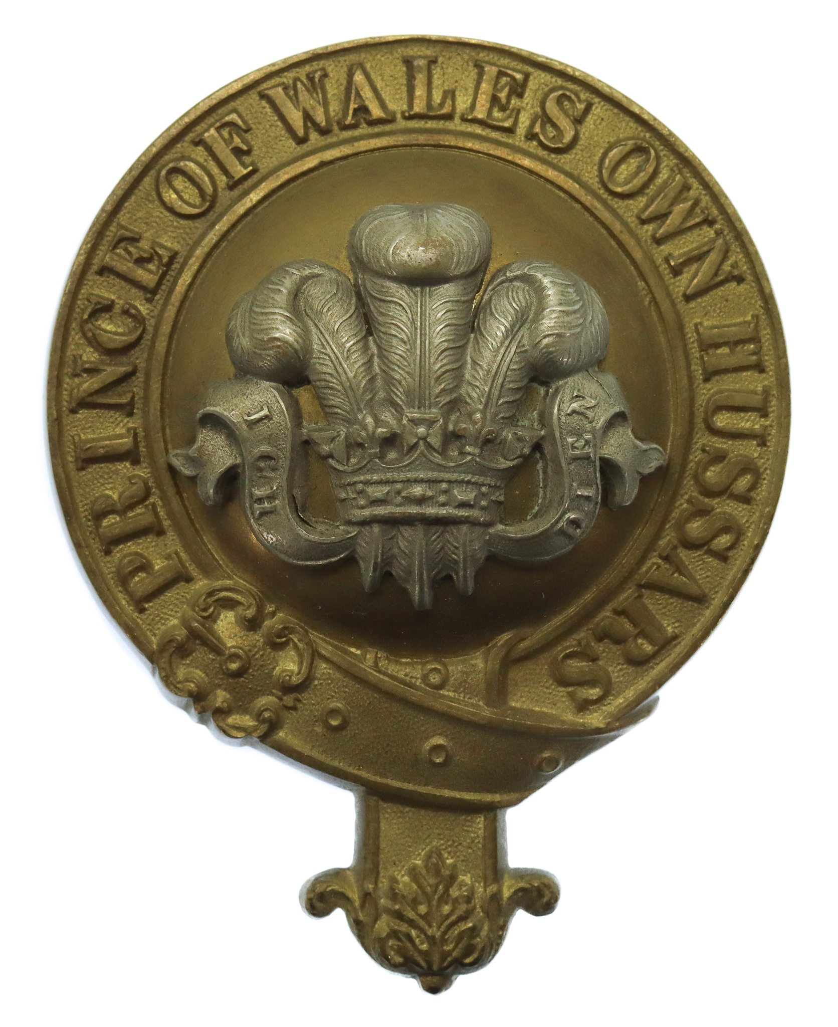 10th Prince of Wales Own Hussars Officer's Horse Furniture Breast Plate Badge