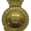 6th Dragoon Guards Officer's Horse Furniture Bit Boss Badge - King's Crown