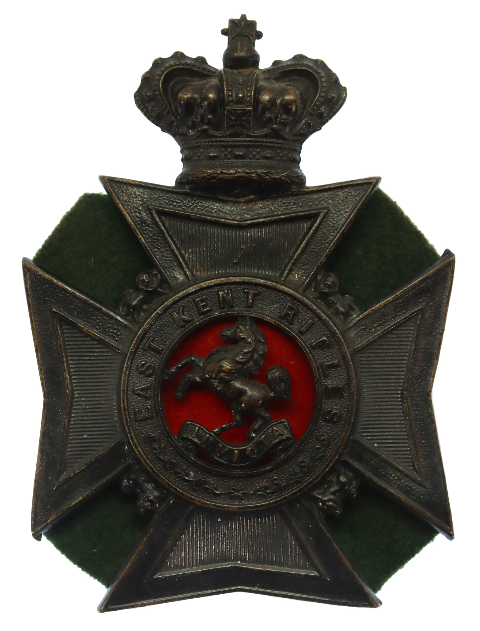 Victorian East Kent Rifles Helmet Plate (c.1878-1883)